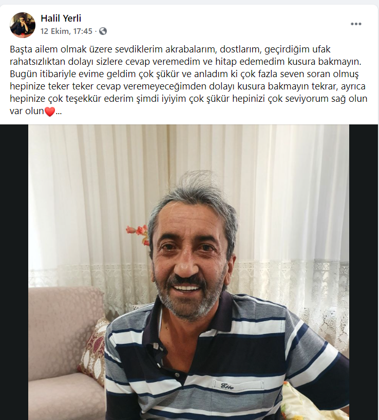 Halil Yerli Kalbine yenildi