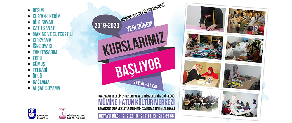 HANIMLAR LOKALİNDE YENİ DÖNEM KURS KAYITLARI BAŞLIYOR