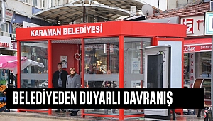 Karaman Belediyesi tarafından Kapalı Otobüs Durağı Yapıldı