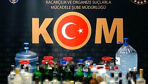 Karaman'da kaçak ve sahte alkol ele geçirildi