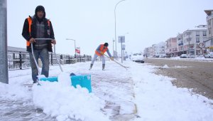 Karaman'da karla mücadele çalışmaları