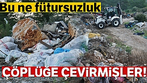Ormanda çıkan 65 ton çöp görenleri şok etti