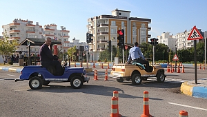 Erdemli'de öğrenciler için trafik eğitim parkuru