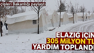 İçişleri’nden Elazığ depremine ilişkin iyileştirme çalışmaları hakkında paylaşım