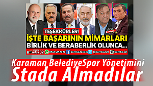 Karaman Belediyespor yönetimini maça almadılar