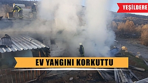 Karaman'da ev yangını korkuttu