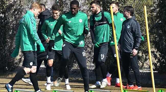 Konyaspor, Kayserispor hazırlıklarını sürdürüyor