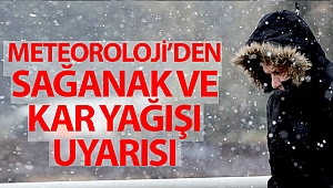 Meteoroloji Genel Müdürlüğü'nden son dakika sağanak ve kar yağışı uyarısı