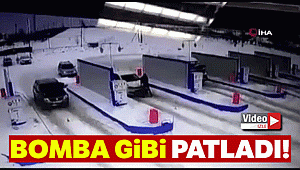 Rusya'da akaryakıt istasyonundaki araçta patlama