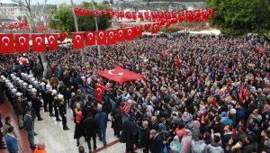 Silifkeli şehit Uzman Çavuş, yağmur altında son yolculuğuna uğurladı