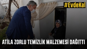 ATİLA ZORLU TEMİZLİK MALZEMESİ DAĞITTI