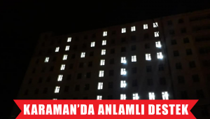 Karaman'da Yurdun ışıkları 112 için yandı