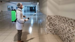 Karaman'da okullarda dezenfeksiyon çalışması