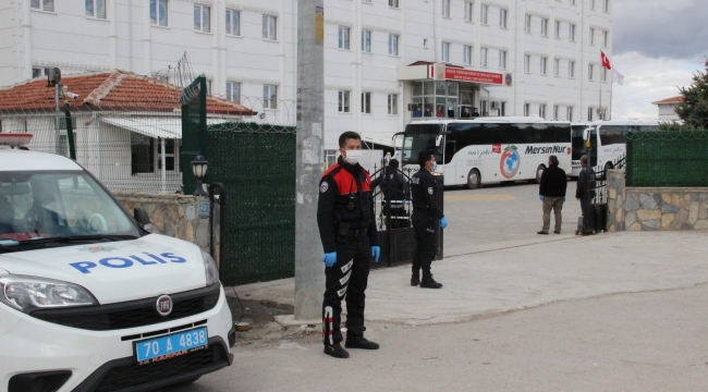 KKTC'den gelen 141 kişi Karaman'da karantinaya alındı