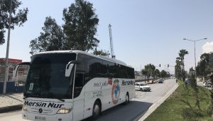KKTC'den gelen 141 vatandaş karantinaya alınmak üzere Karaman'a gönderildi