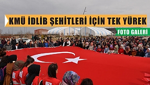 KMÜ'de e İdlib Şehitlerini Anma Yürüyüşü -