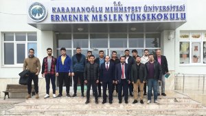 Rektör Akgül, Ermenek MYO'da personel ve öğrencilerle buluştu