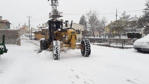 Selçuklu'da kar mesaisi