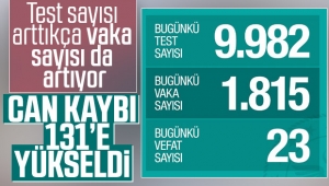 Türkiye'de koronadan can kaybı 131'e yükseldi