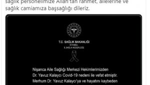 Aile sağlığı merkezi hekimi korona virüs nedeniyle hayatını kaybetti