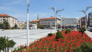 Akşehir lalelerle renklendi