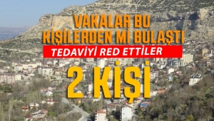 Ermenek'te iki kişi tedaviyi reddetti.