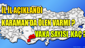 Karaman da Koronavirüs yüzünden ölen var mı?