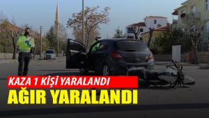 Karaman'da trafik kazası 1 yaralı