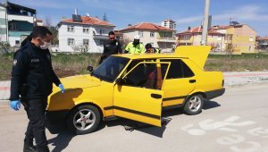 Karamanda Polis, kaçan sürücüyü takip sonucu yakaladı