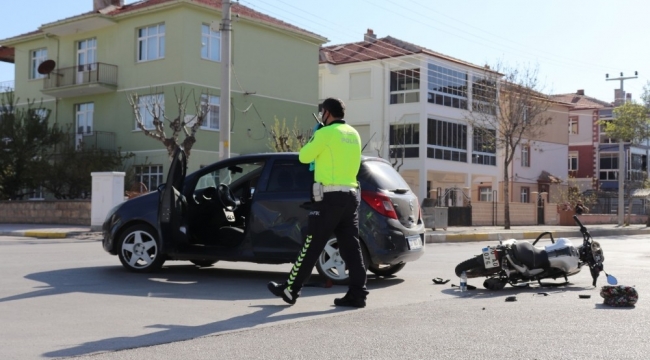 Karaman'da trafik kazası 1 yaralı