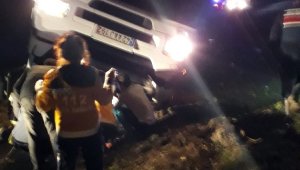 Karapınar 'da tır devrildi: 1 yaralı