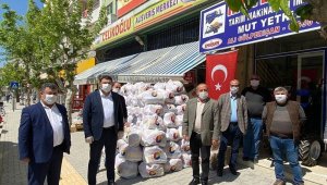 Mut'ta ihtiyaç sahibi bin aileye erzak yardımı