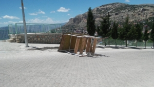 Ermenek'te şiddetli rüzgar ve fırtına