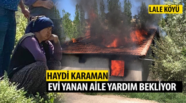 HAYDİ KARAMAN - Evi Yanan Aile Yardım Bekliyor