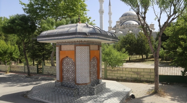 Karaman Belediyesi, kent merkezindeki çeşmeleri onarıyor