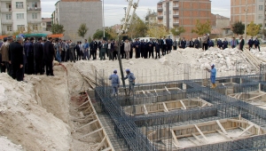 KARAMAN'DA İKİNCİ POLİSEVİNİN TEMELİ ATILDI