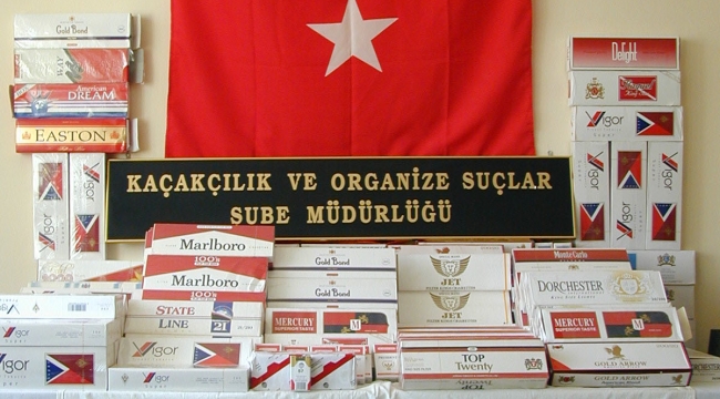 KARAMAN'DA KAÇAK SİGARA OPERASYONU