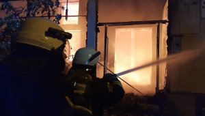 Madenşehri Cami çıkan yangında kullanılamaz hale geldi