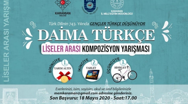 Türk Dilinin 743. Yılında Büyük Yarışma