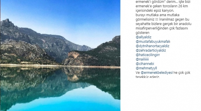 Ünlü Şef Ömür Akkor'dan Ermenek'e Övgü