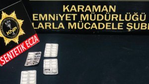 Karaman'da uyuşturucu operasyonunda 2 tutuklama