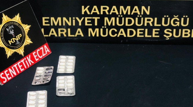 Karaman'da uyuşturucu operasyonunda 2 tutuklama