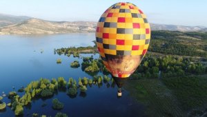 Konya'da balon turizmi için test uçuşu yapıldı
