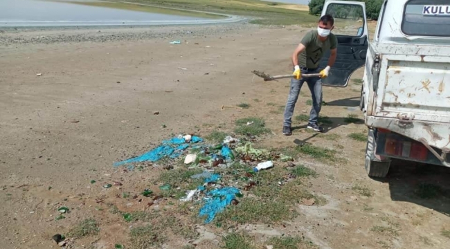 Kuş cenneti Düden Gölü güzergahı temizlendi