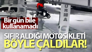8 bin TL'ye aldı bir gün bile kullanamadı! Sıfır aldığı motosikleti böyle çaldılar