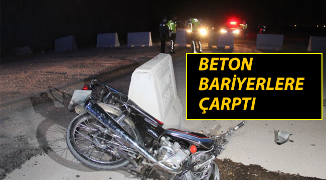 Beton Bariyere Çarptı Ağır Yaralandı