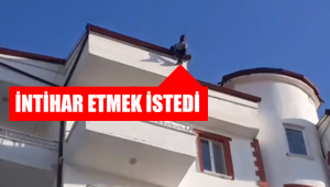 Karaman'da bir vatandaş 8 katlı apratmanın çatısına çıktı