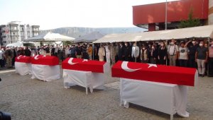 Şehit askerler memleketlerine uğurlandı