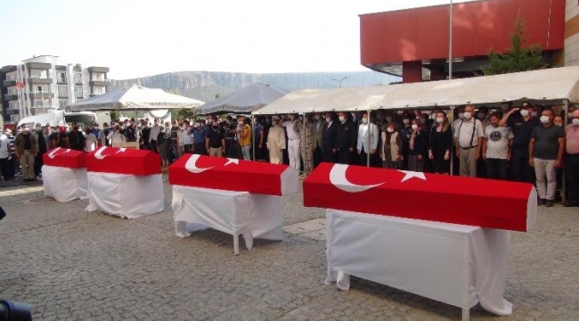 Şehit askerler memleketlerine uğurlandı