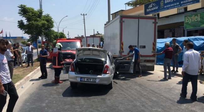 Tarsus'ta trafik kazası: 2 yaralı